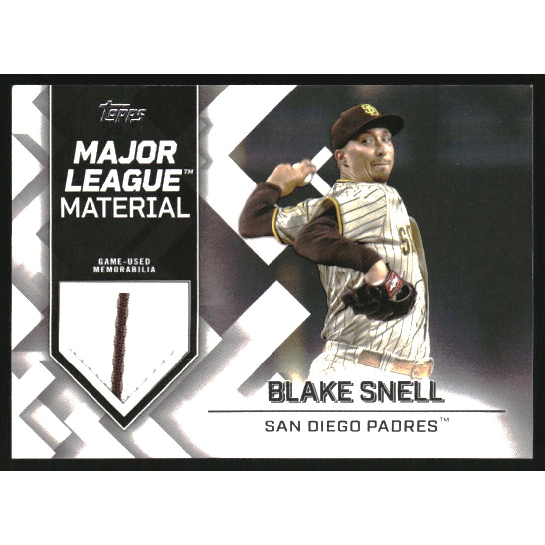 2022 Topps Major League Materials #MLMBS Blake Snell S2 2022 Topps Major League Materials #MLMBS Blake Snell S2