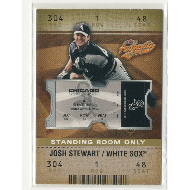 2003 Fleer Authentix Standing Room Only #117 Josh Stewart TM