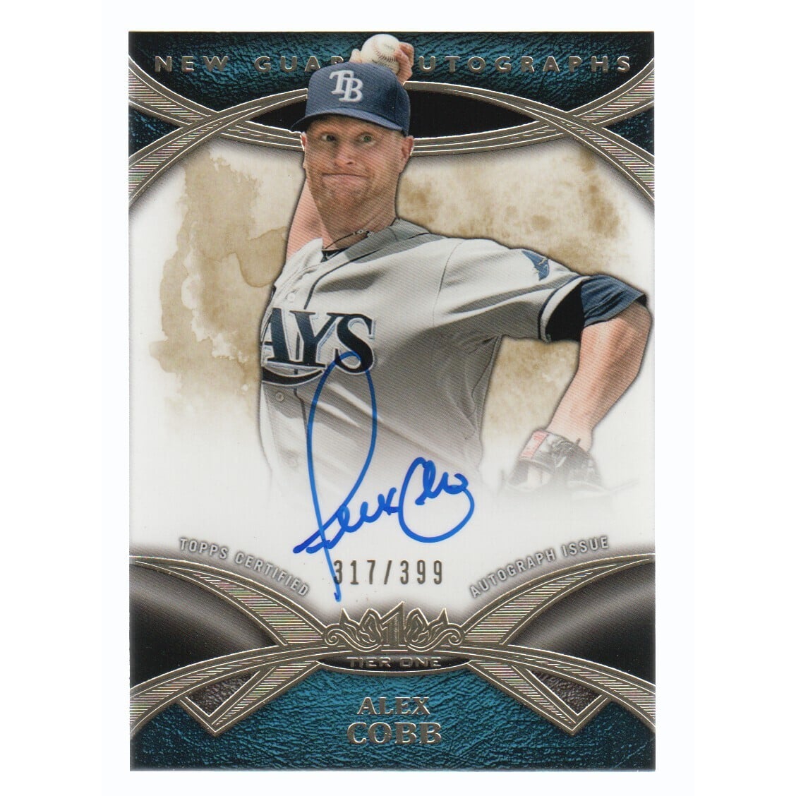 2014 Topps Tier One New Guard Autographs #NGAACO Alex Cobb/399