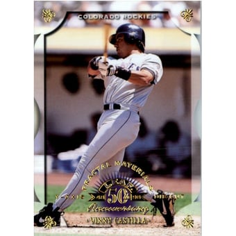 1998 Leaf Fractal Materials Die Cuts #64 Vinny Castilla PY