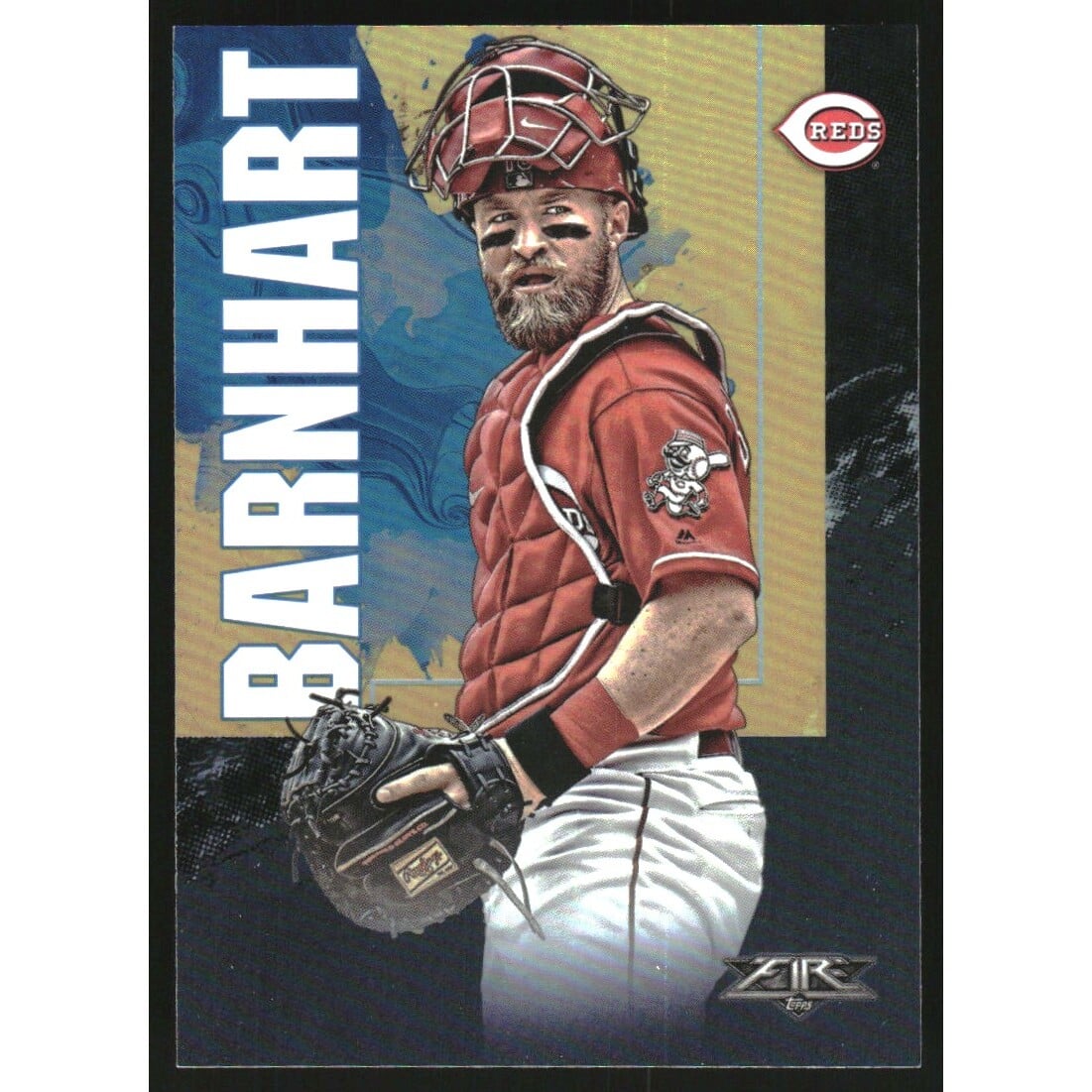 2019 Topps Fire Onyx #121 Tucker Barnhart. rookie card picture