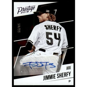 2018 Prestige Autographs Xtra Points Purple #16 Jimmie Sherfy/99