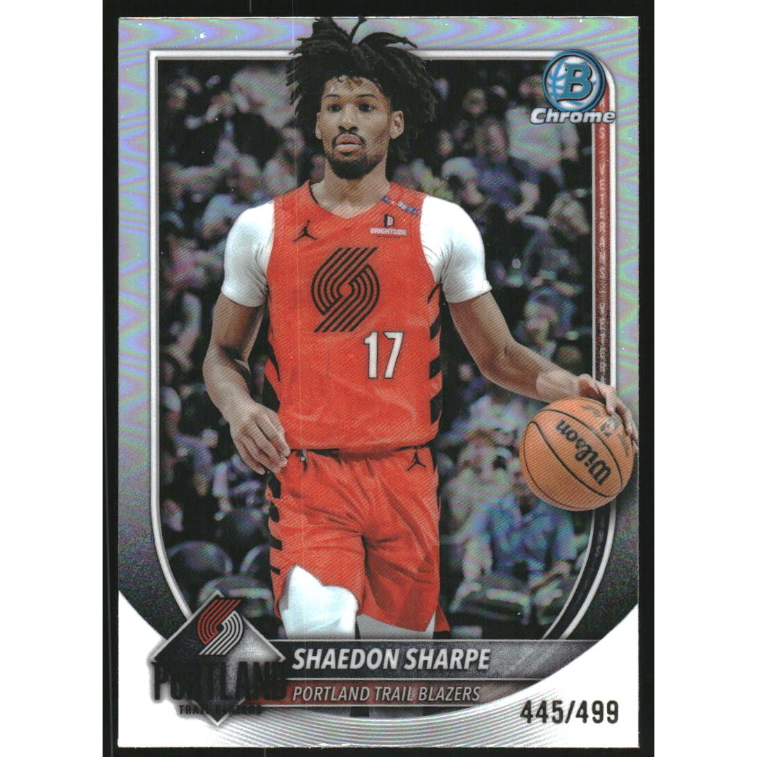 2025-26 Bowman Chrome Refractors #BCV110 Shaedon Sharpe 2025-26 Bowman Chrome Refractors #BCV110 Shaedon Sharpe
