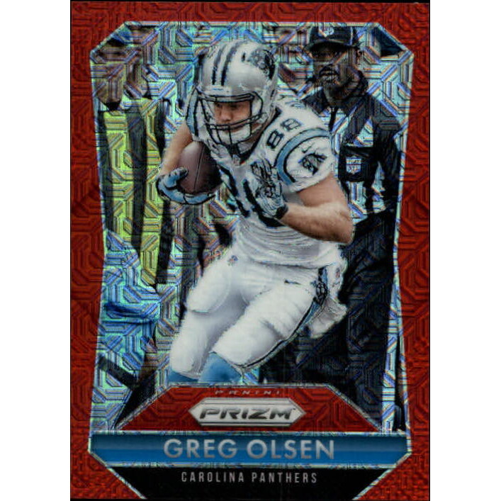 2015 Panini Prizm Prizms Red Power #144 Greg Olsen. rookie card picture
