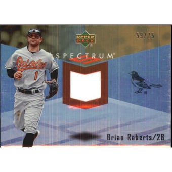 2007 Upper Deck Spectrum Swatches Gold #RO Brian Roberts