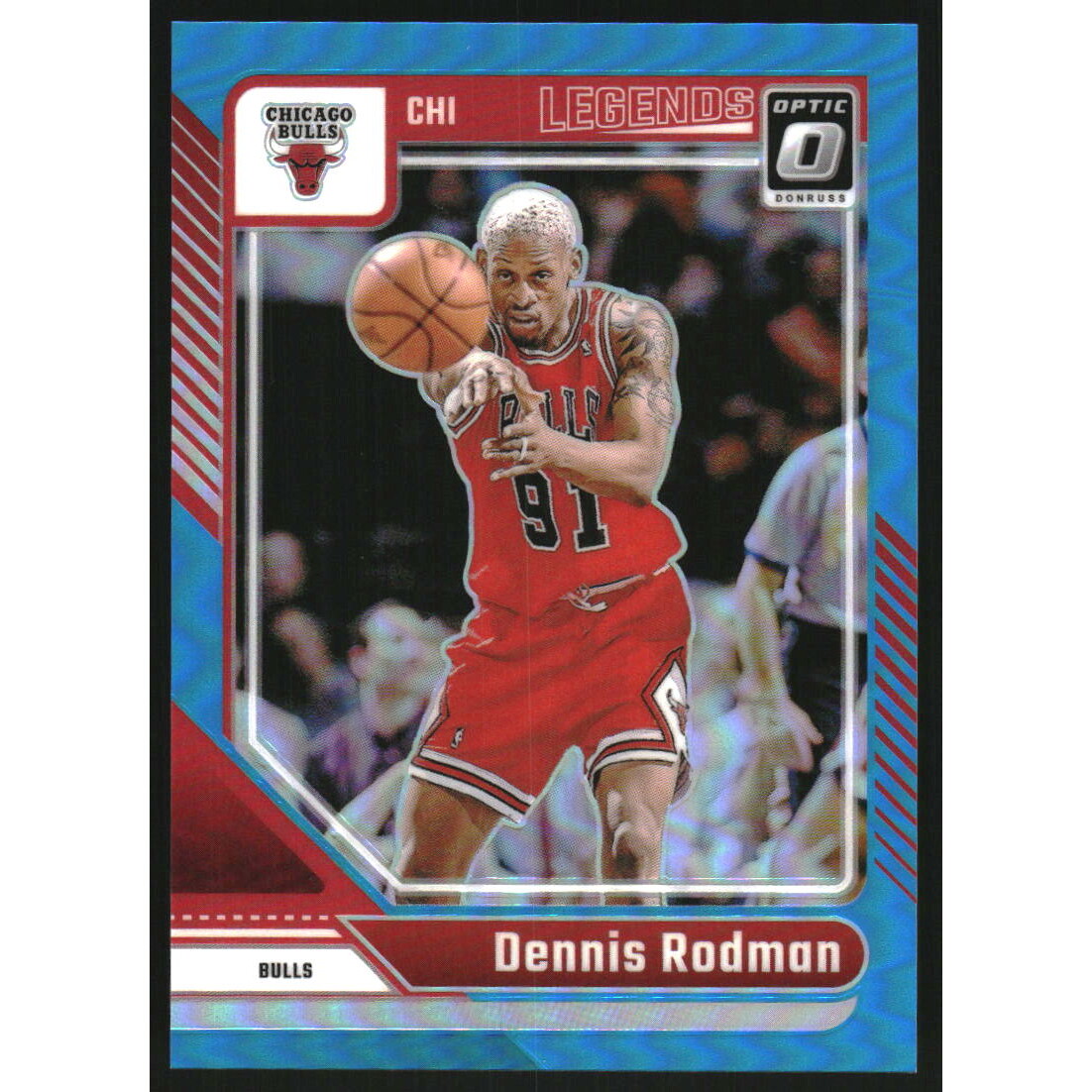 2024-25 Donruss Optic Aqua #241 Dennis Rodman LGD 2024-25 Donruss Optic Aqua #241 Dennis Rodman LGD