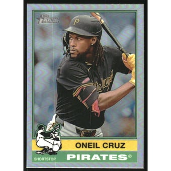 2025 Topps Heritage Chrome Refractors #183 Oneil Cruz