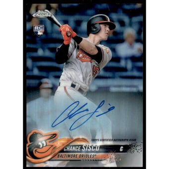 2018 Topps Chrome Rookie Autographs Refractors #RACS Chance Sisco