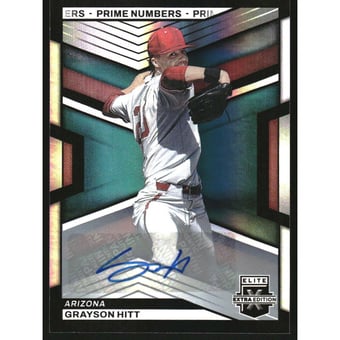 2023 Elite Extra Edition Signatures Prime Numbers A #133 Grayson Hitt