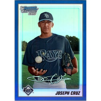2010 Bowman Chrome Prospects Blue Refractors #BCP15 Joseph Cruz