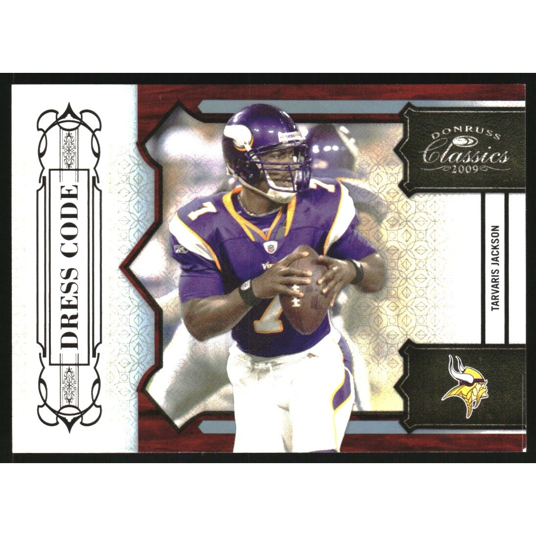 2009 Donruss Classics Dress Code Platinum #21 Tarvaris Jackson