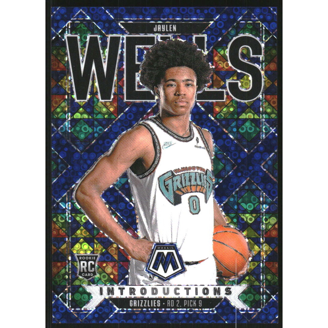 2024-25 Panini Mosaic Introductions Mosaic Blue #18 Jaylen Wells