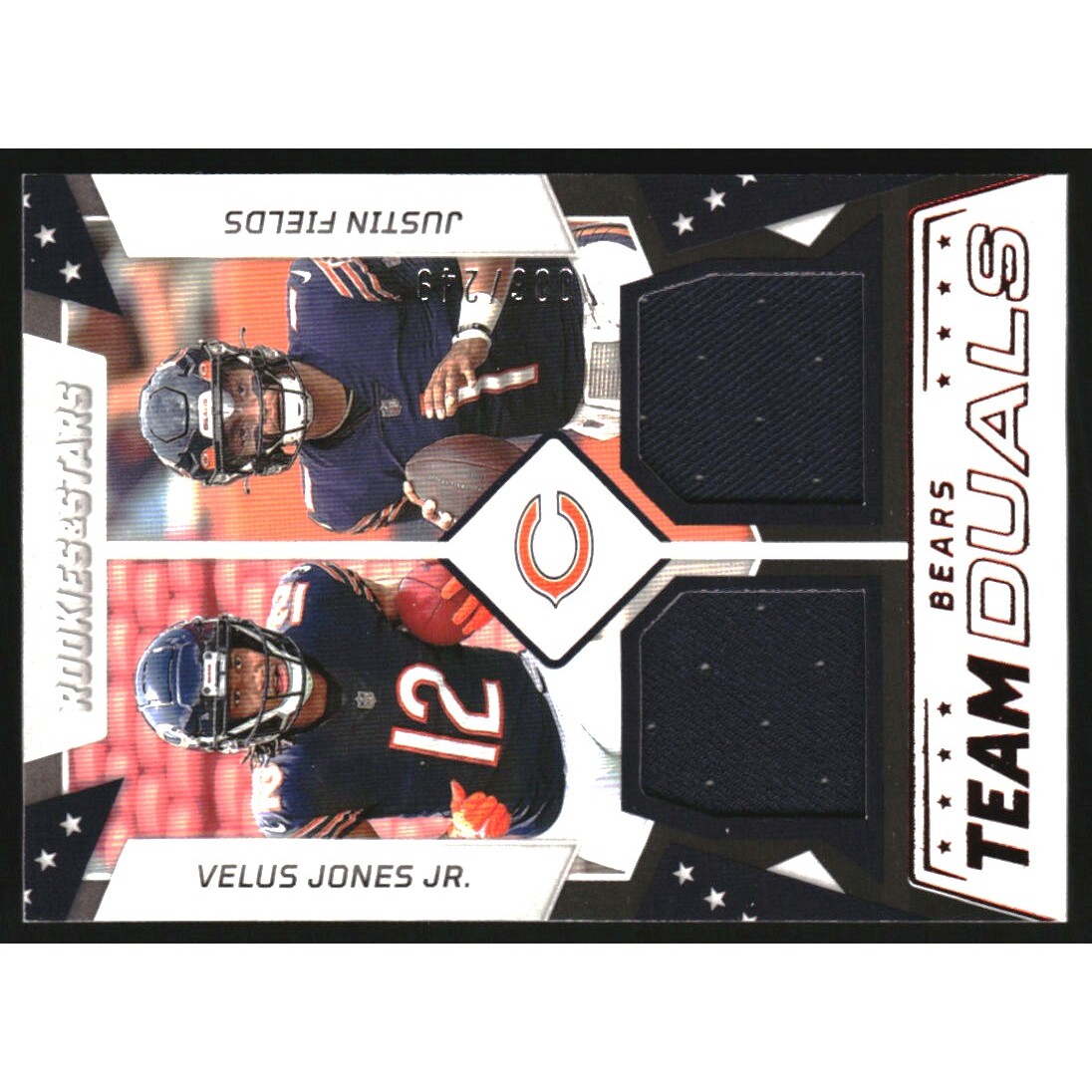 2022 Rookies and Stars Team Dual Jerseys #19 Velus Jones Jr./Justin Fields