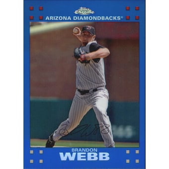 2007 Topps Chrome Blue Refractors #231 Brandon Webb