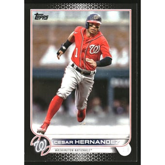 2022 Topps Update Black #US299 Cesar Hernandez
