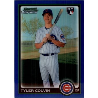 2010 Bowman Chrome Blue Refractors #218B Tyler Colvin