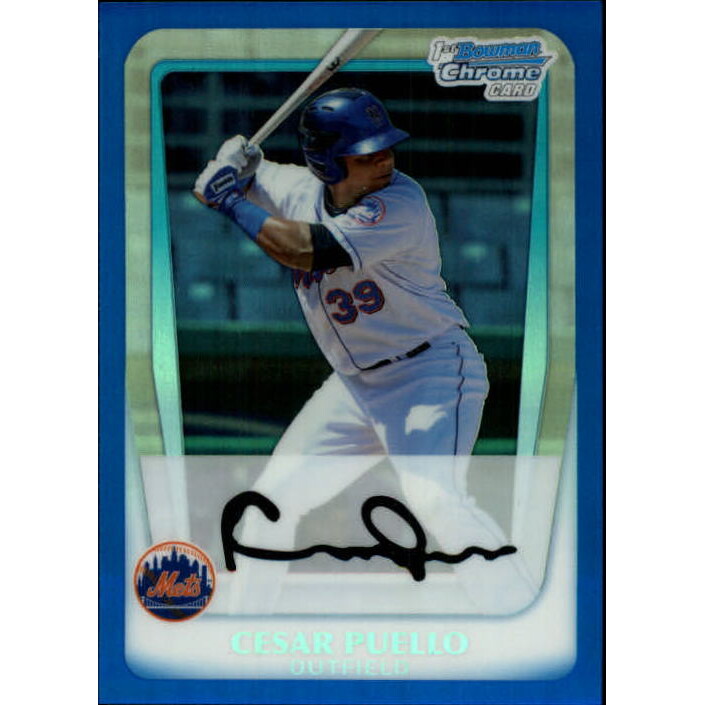 2011 Bowman Chrome Prospects Blue Refractors #BCP177 Cesar Puello