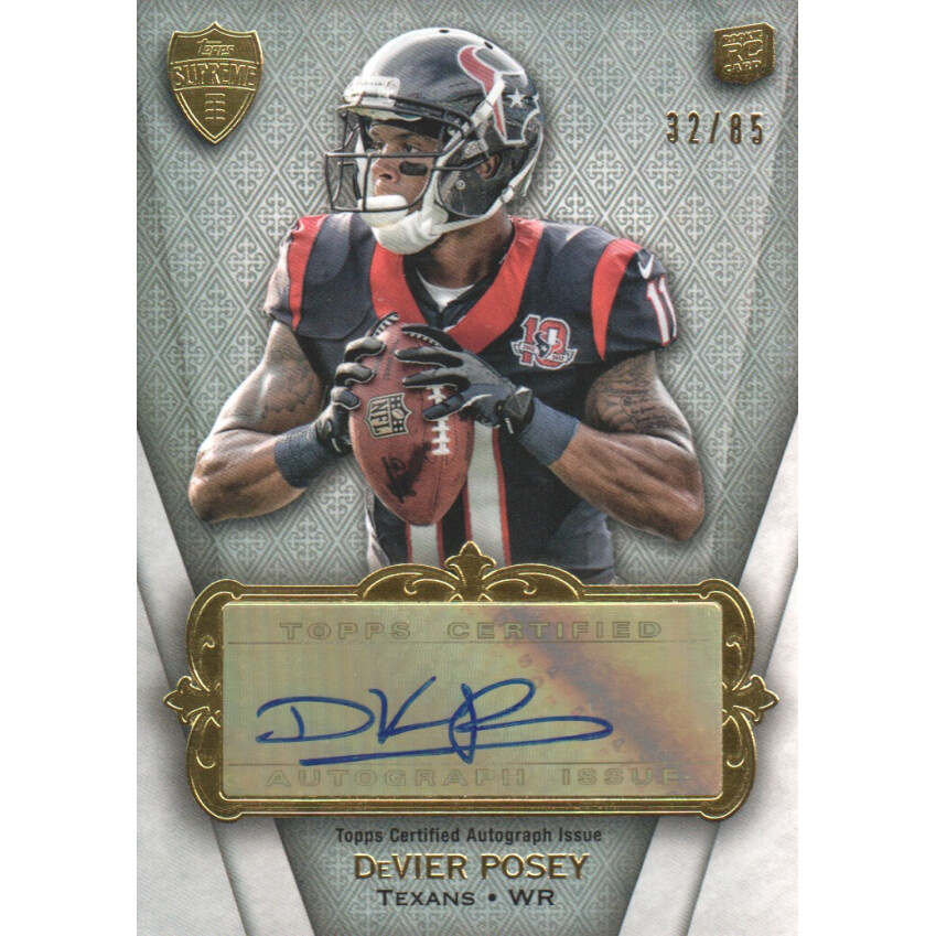 2012 Topps Supreme Rookie Autographs #SRADP DeVier Posey