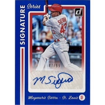 2017 Donruss Signature Series Blue #13 Magneuris Sierra/99