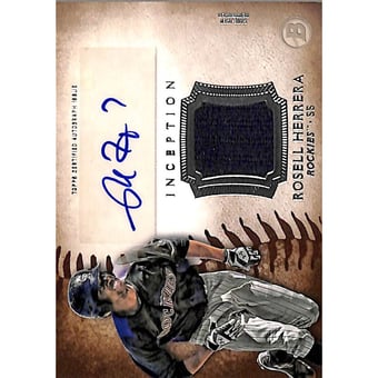 2015 Bowman Inception Relic Autographs #IARRH Rosell Herrera