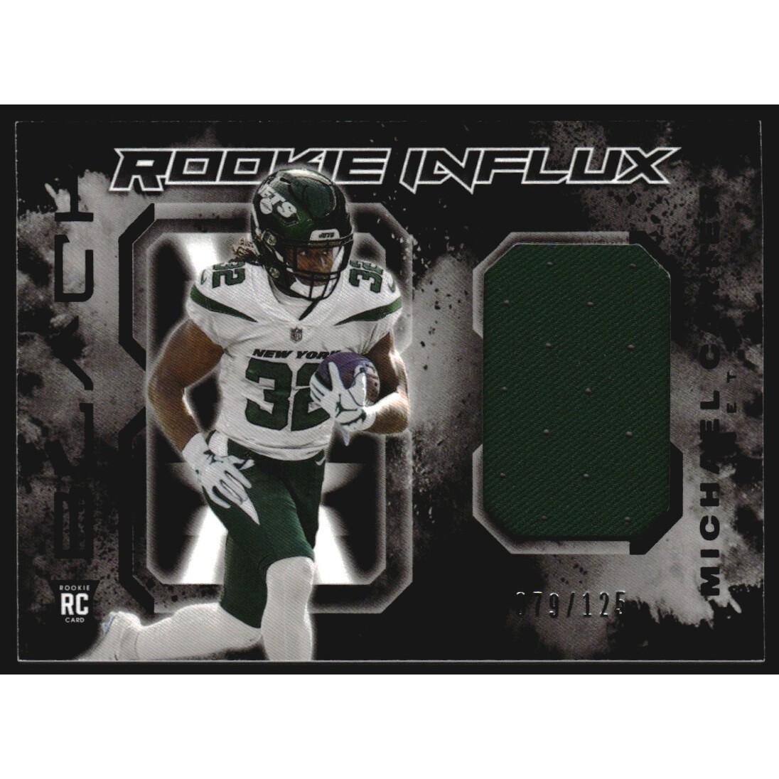 2021 Panini Black Rookie Influx Memorabilia #18 Michael Carter