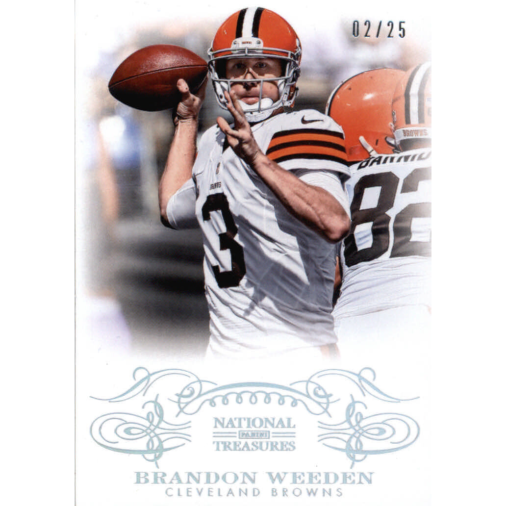 2013 Panini National Treasures Century Silver #22 Brandon Weeden