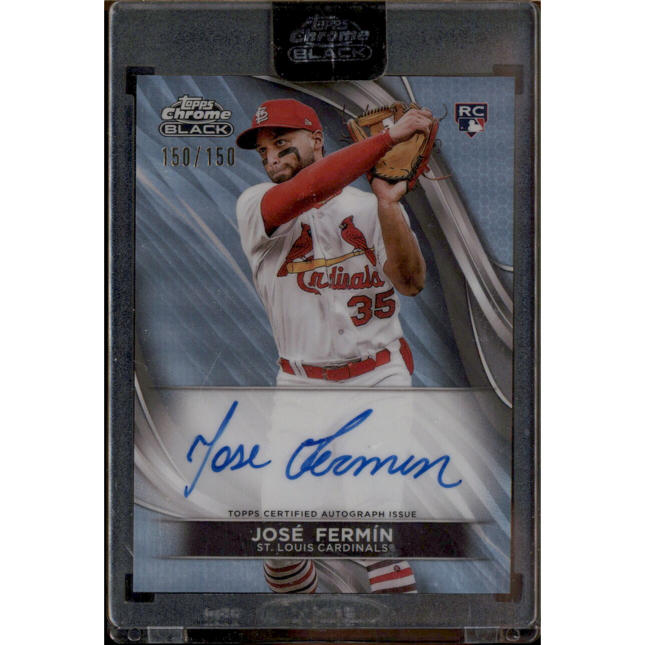2024 Topps Chrome Black Autographs Refractors #CBAJF Jose Fermin. rookie card picture
