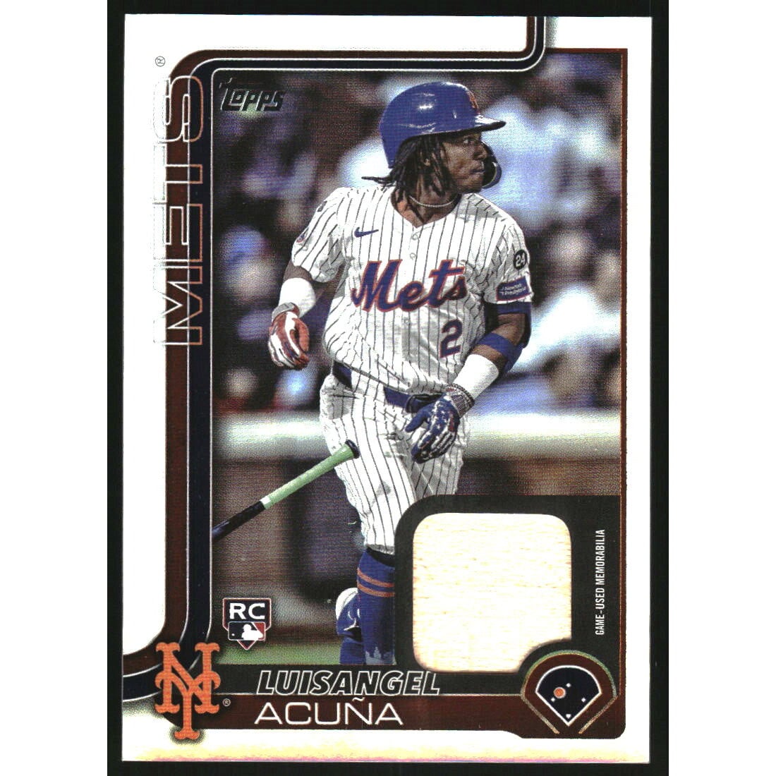 2025 Topps Real One Relics #524 Luisangel Acuna