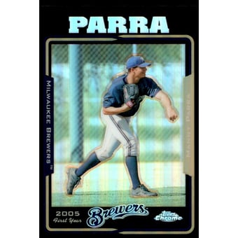 2005 Topps Chrome Update Black Refractors #188 Manny Parra FY