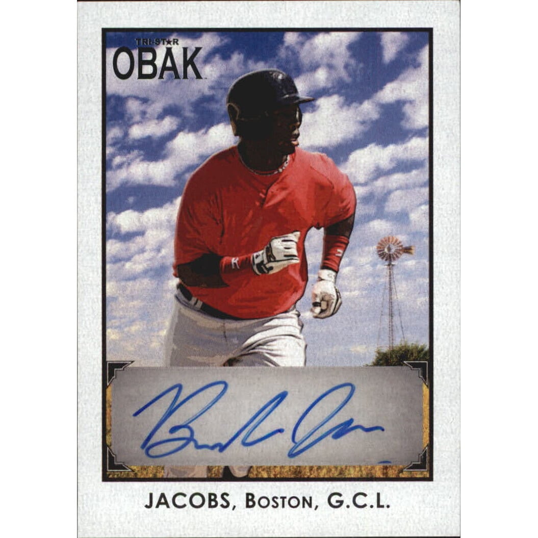 2010 TRISTAR Obak Autographs Black #A19 Brandon Jacobs