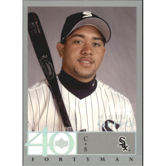 2003 Upper Deck 40-Man Rainbow #319 Miguel Olivo. rookie card picture