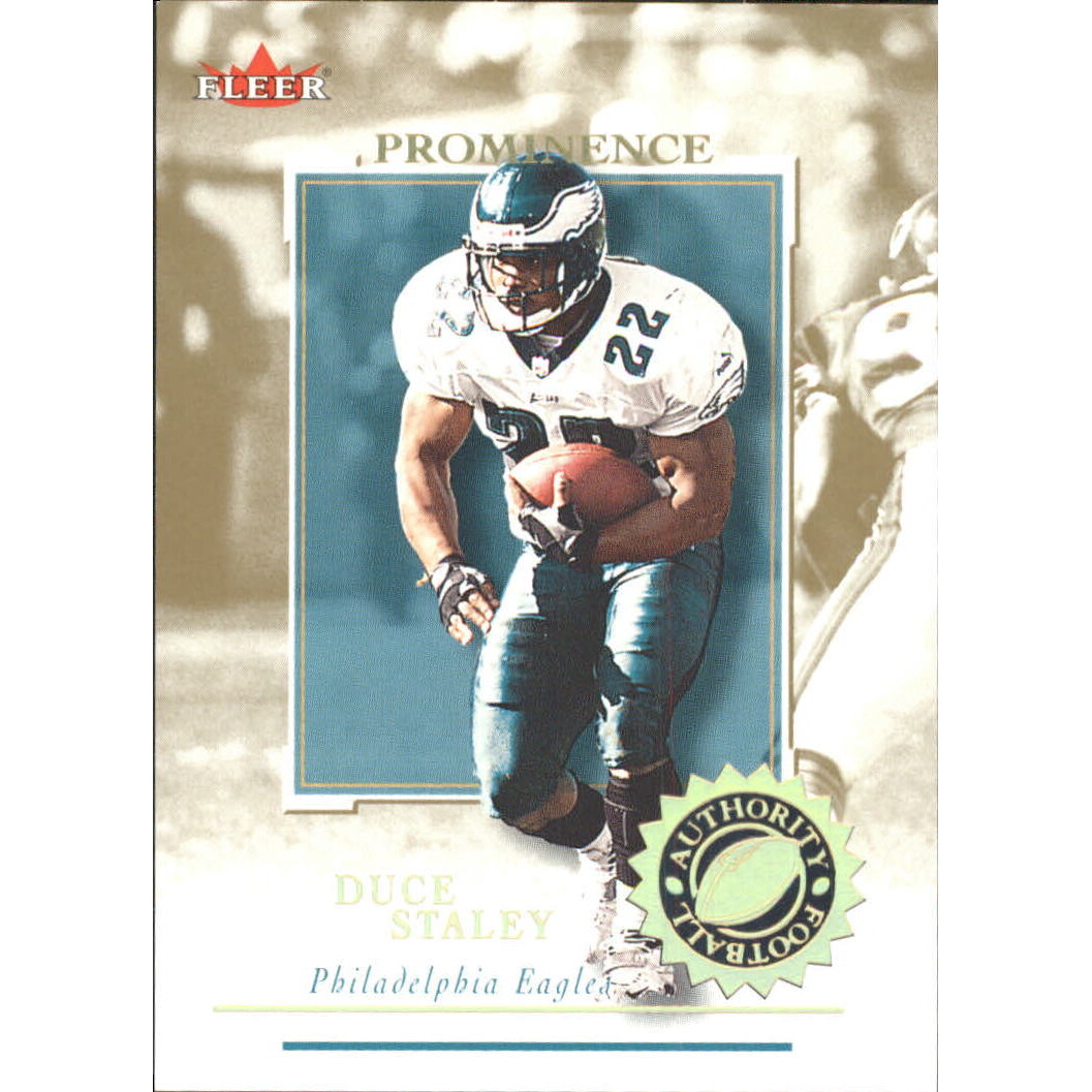 2001 Fleer Authority Prominence 75 #97 Duce Staley