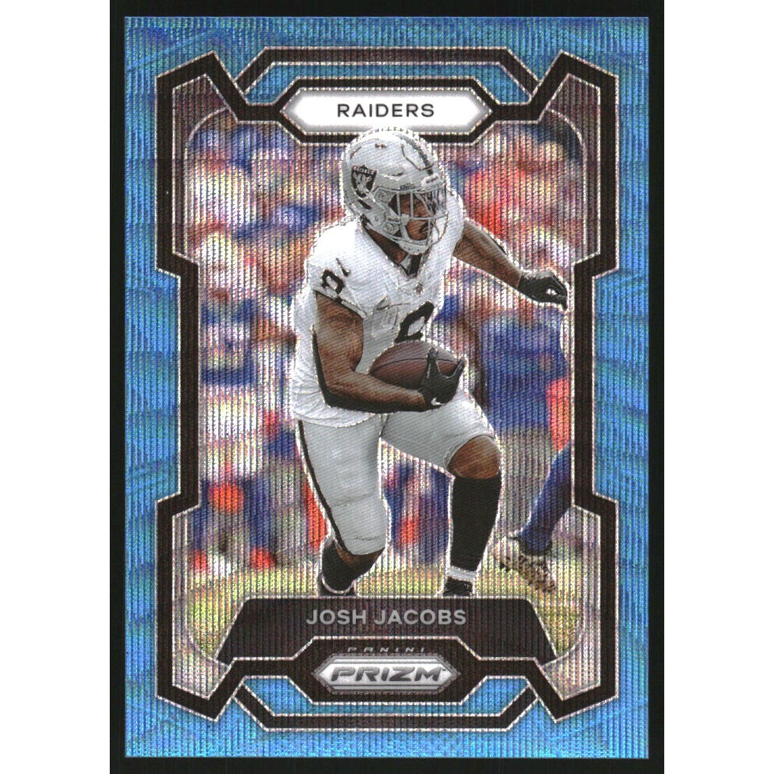 2023 Panini Prizm Prizms Blue Wave #178 Josh Jacobs