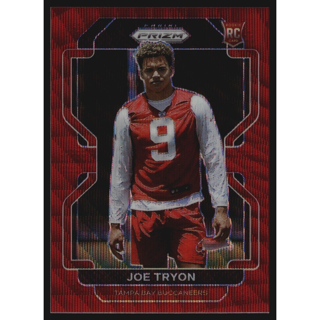 2021 Panini Prizm Prizms Red Wave #381 Joe Tryon-Shoyinka