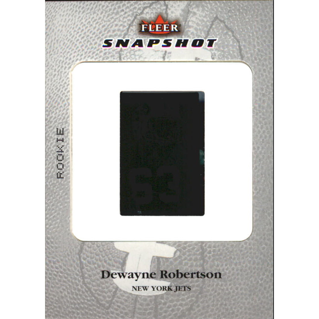 2003 Fleer Snapshot Rookie Slides #34 DeWayne Robertson