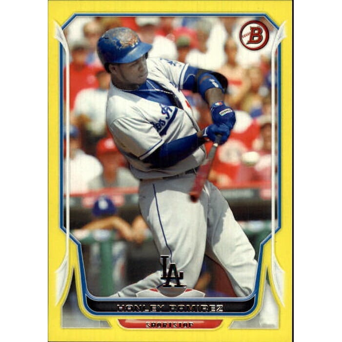 2014 Bowman Yellow #75 Hanley Ramirez