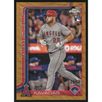2025 Topps Chrome Gold Wave Refractors #20 Niko Kavadas
