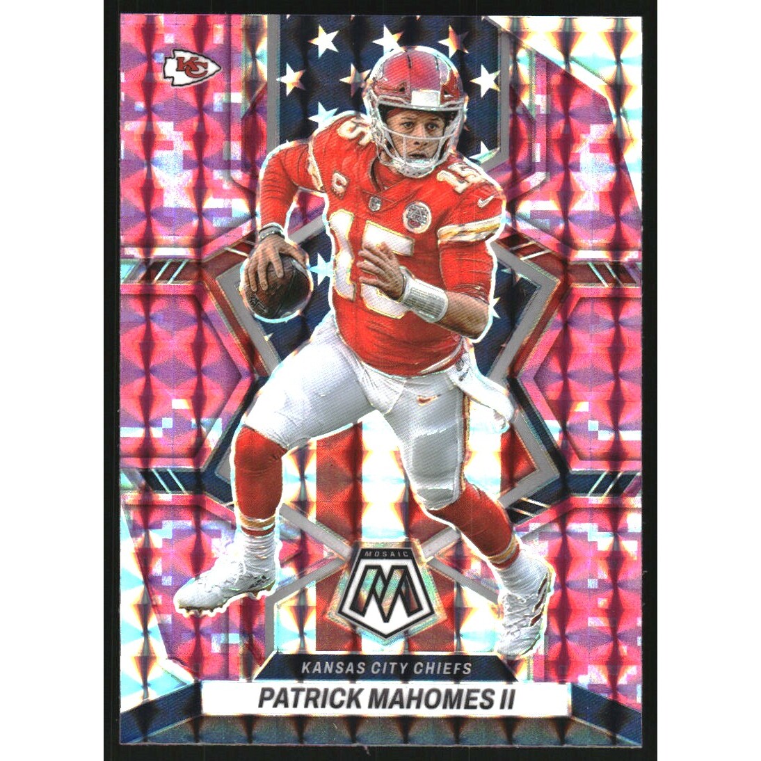 2022 Panini Mosaic Mosaic Camo Pink #256 Patrick Mahomes II NP
