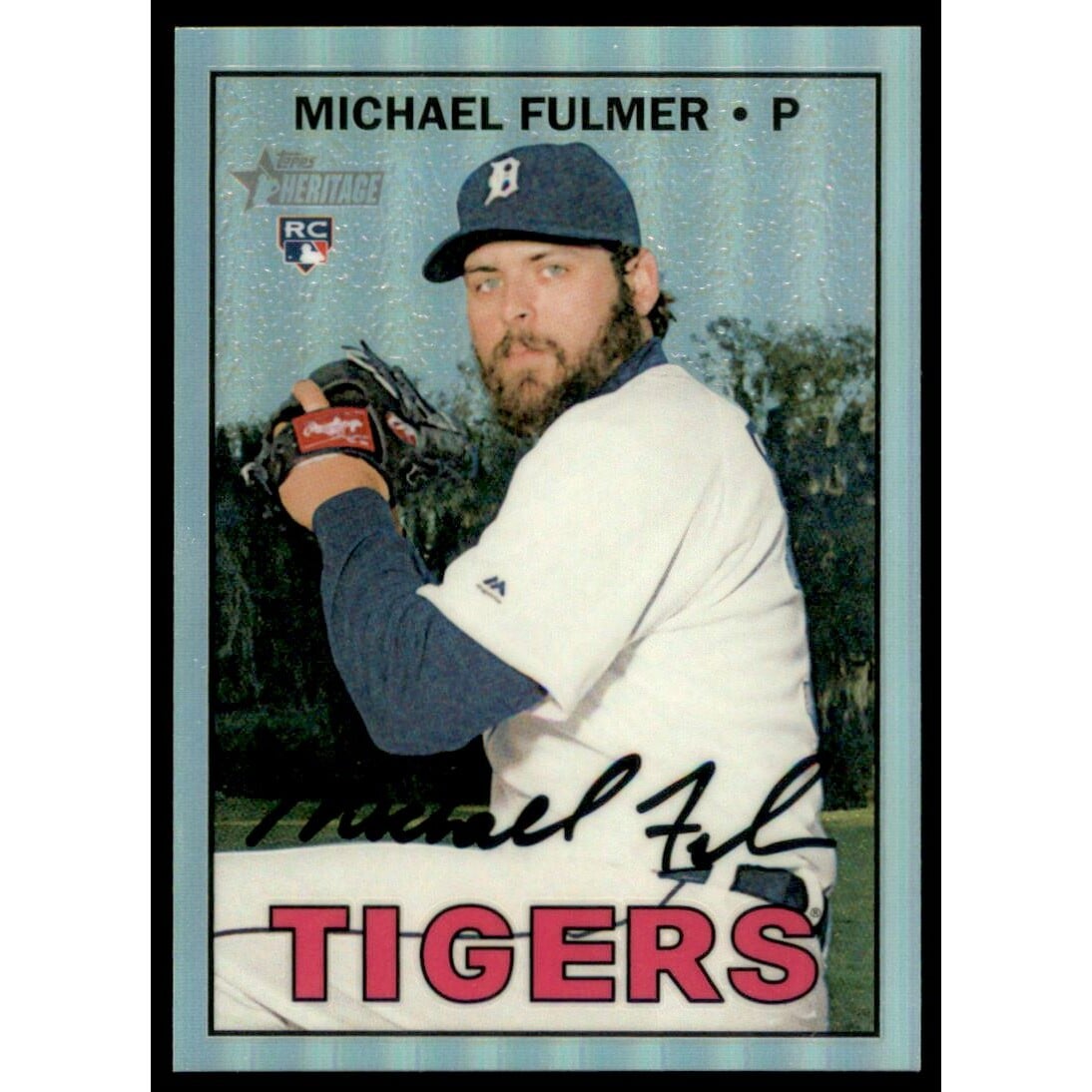 2016 Topps Heritage Chrome Refractors #THC648 Michael Fulmer