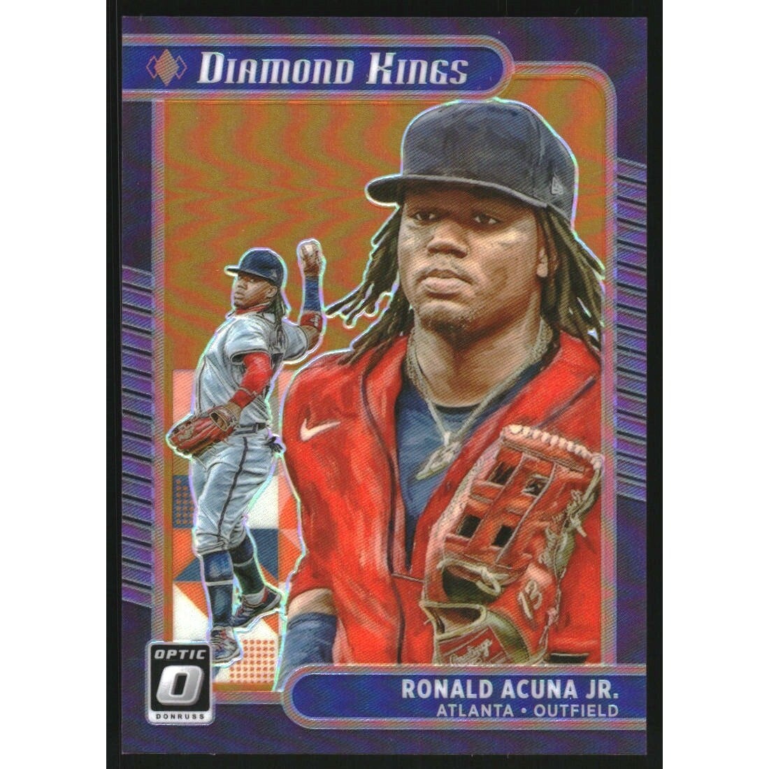 2021 Donruss Optic Orange #16 Ronald Acuna Jr. DK