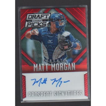 2014 Panini Prizm Perennial Draft Picks Prospect Signatures Prizms Red #72 Matt Morgan