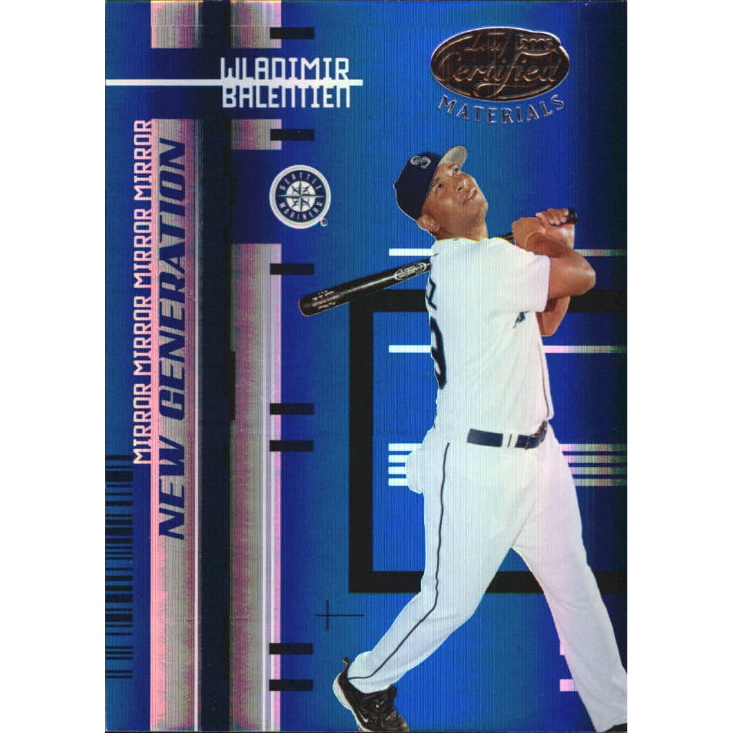 2005 Leaf Certified Materials Mirror Blue #243 Wladimir Balentien NG