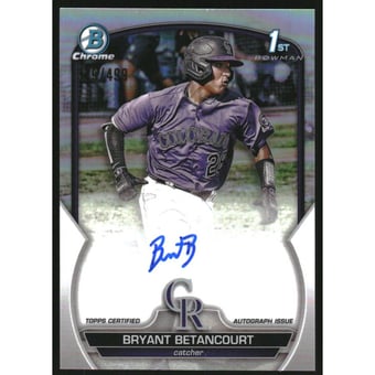 2023 Bowman Chrome Prospect Autographs Refractors #CPABB Bryant Betancourt