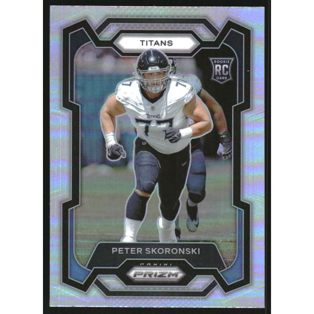 2023 Panini Prizm Prizms Silver #395 Peter Skoronski