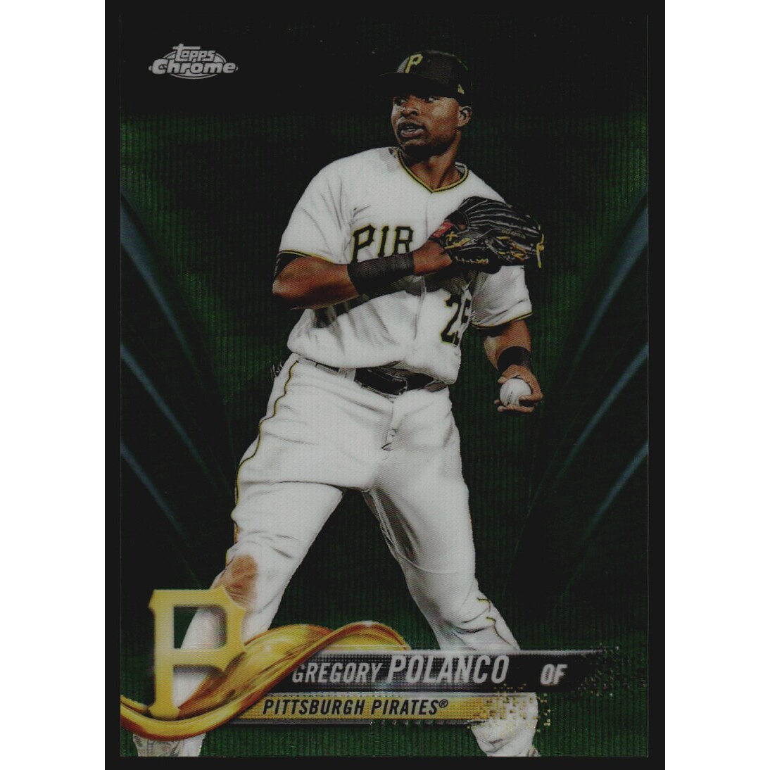 2018 Topps Chrome Green Wave Refractors #28 Gregory Polanco