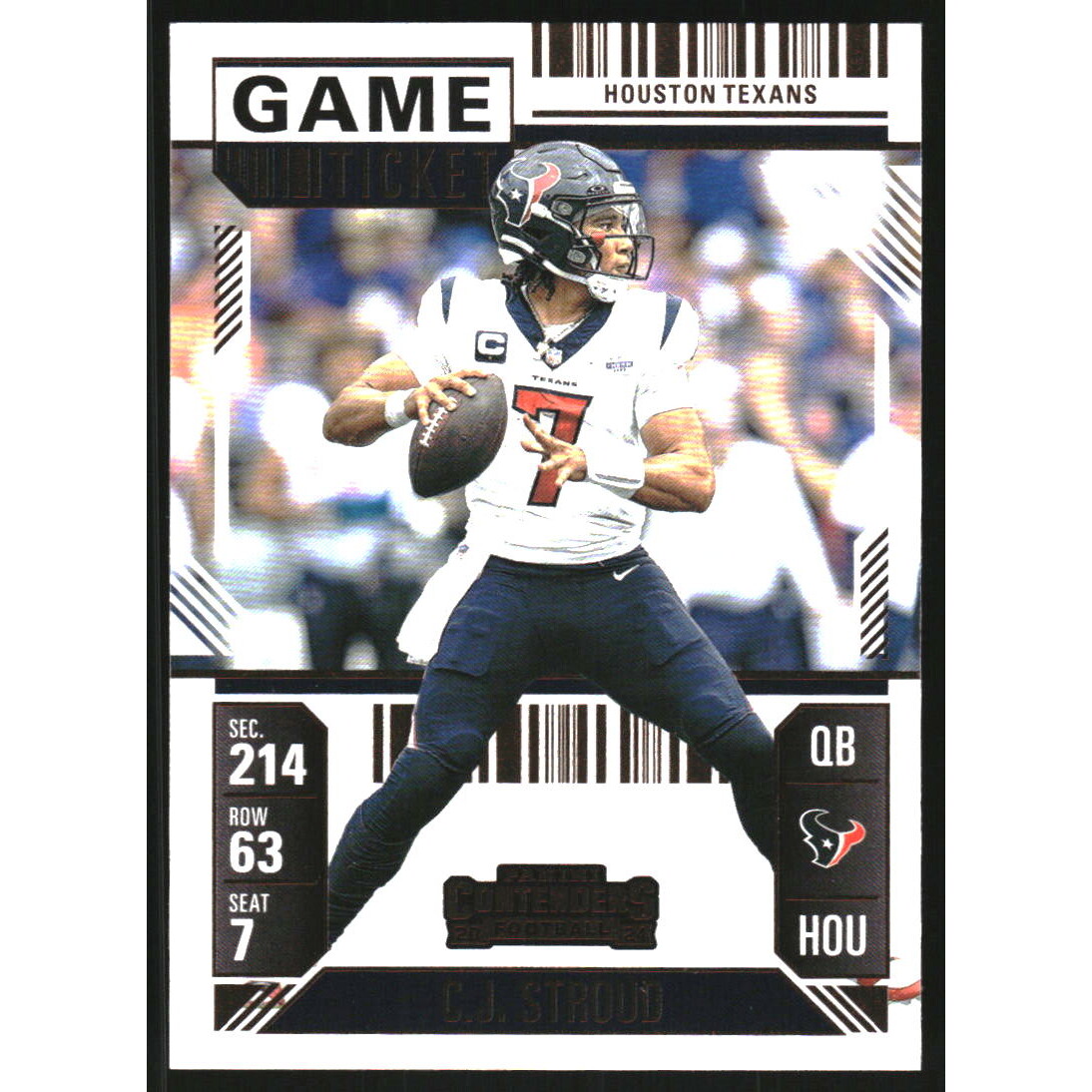 2024 Panini Contenders Game Ticket Bronze #39 CJ Stroud