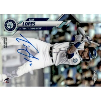 2020 Topps Chrome Rookie Autographs Refractors #RATL Tim Lopes