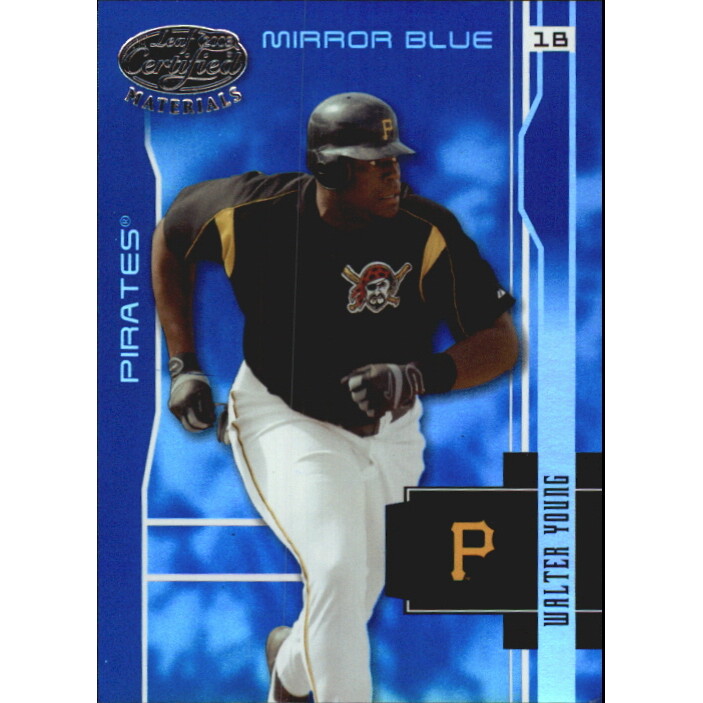 2003 Leaf Certified Materials Mirror Blue #151 Walter Young