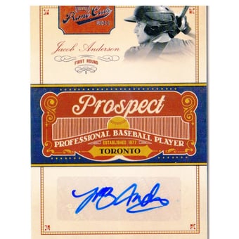 2011 Prime Cuts Prospect Signatures #JA Jacob Anderson