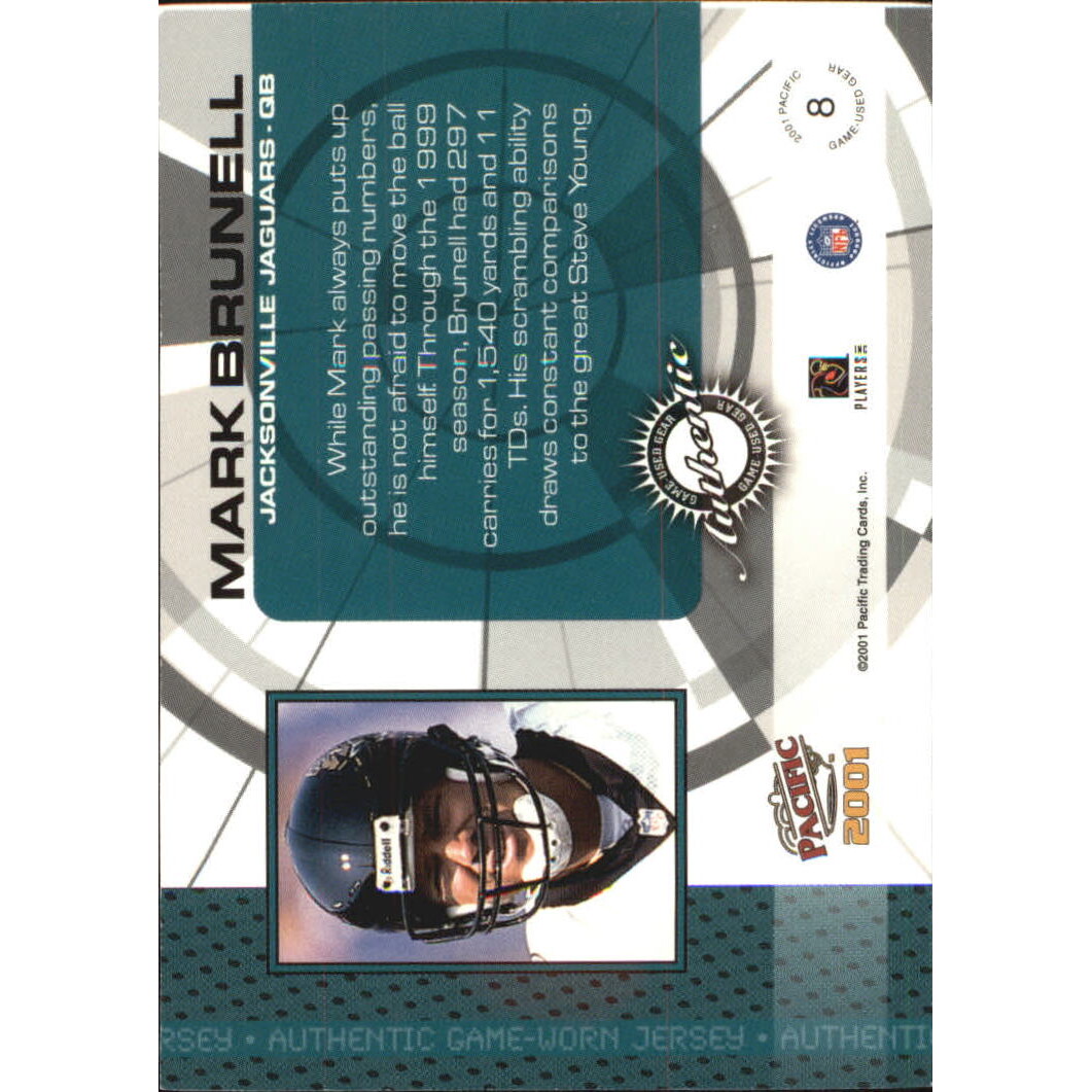 2001 Pacific Game Gear #8 Mark Brunell J